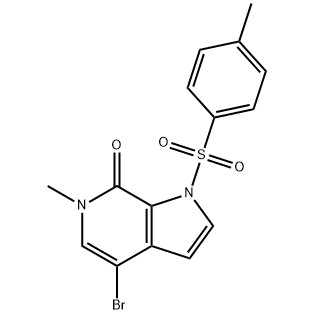 4-bromo-6-methyl-1-tosyl-1H-pyrrolo[2,3-c]pyridin-7(6H)-one CAS No. :1445993-87-2