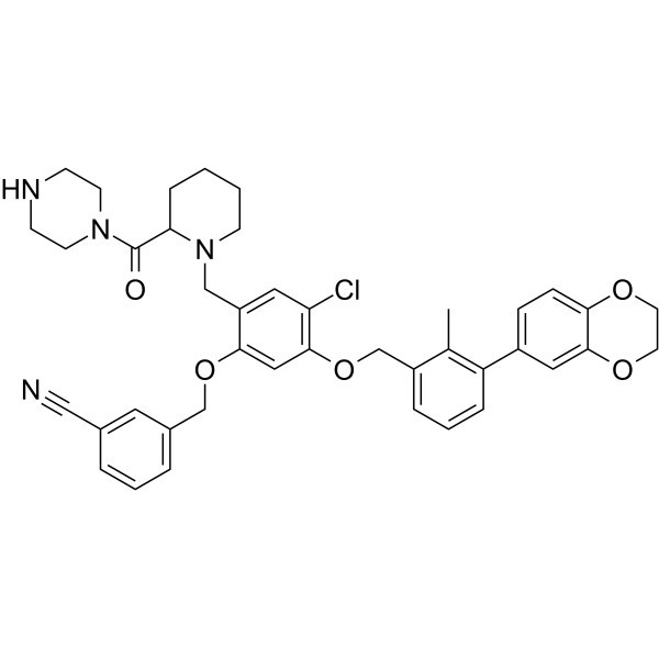 BMS-1166-N-piperidine-CO-N-piperazine Nomor CAS: 2447066-14-8